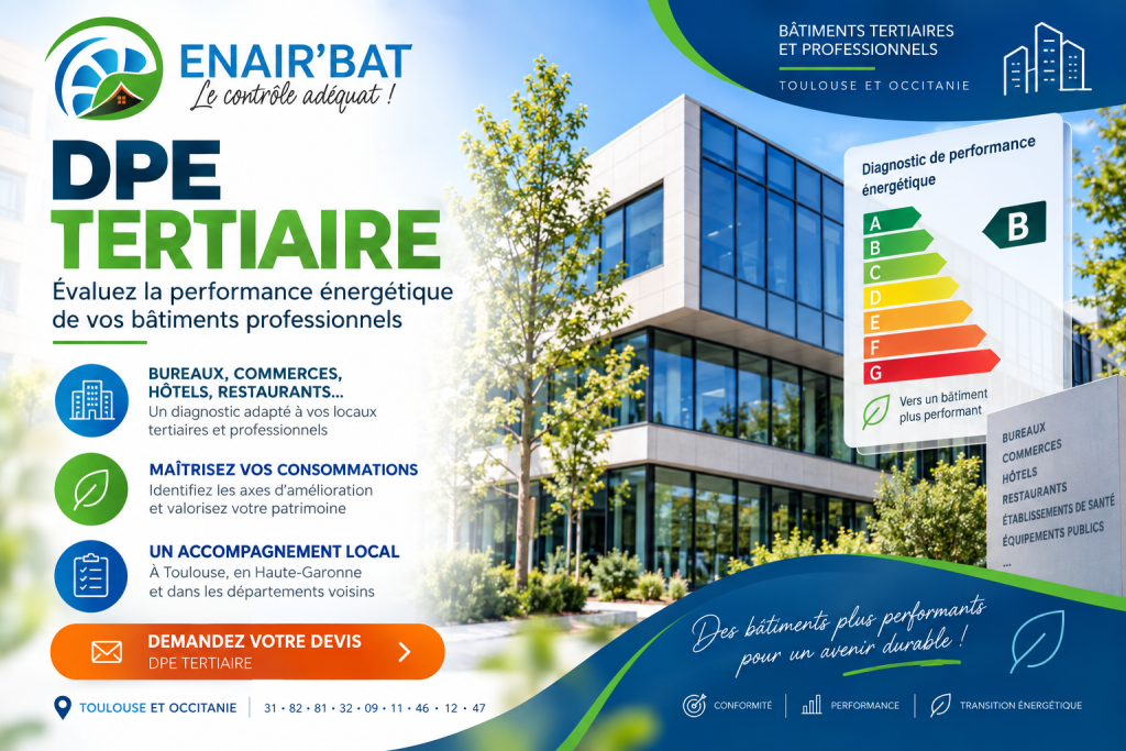 DPE avec mention tertiaire Toulouse ENAIR'BAT